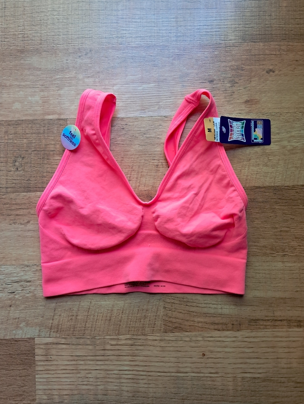 Seamless Neon Pink Wireless Comfort Bra